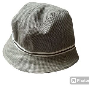 Theory plaid bucket hat One size brown Academia Old money English countryside